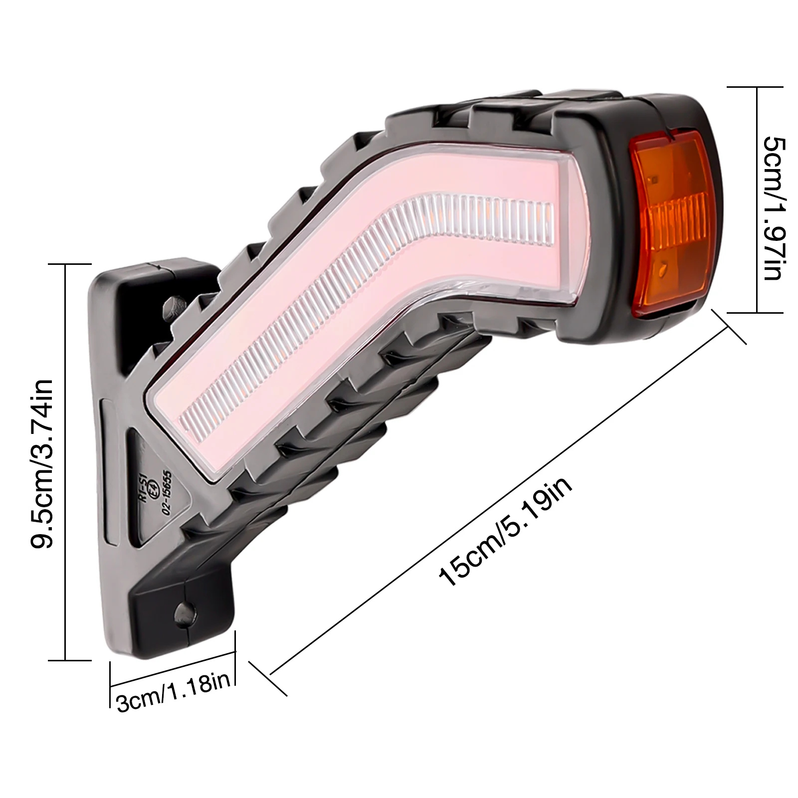 Luz LED de posición lateral para remolque y camión - imagen 5