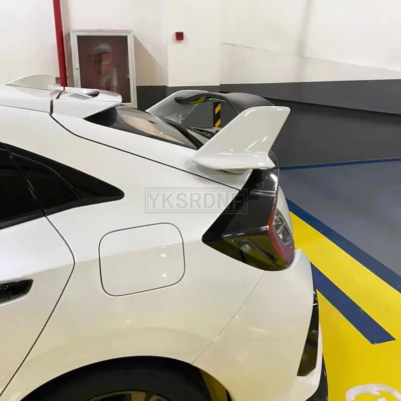 Alerón trasero ABS sin pintar Tipo R para Honda Civic Hatchback 2017-2020 - imagen 4