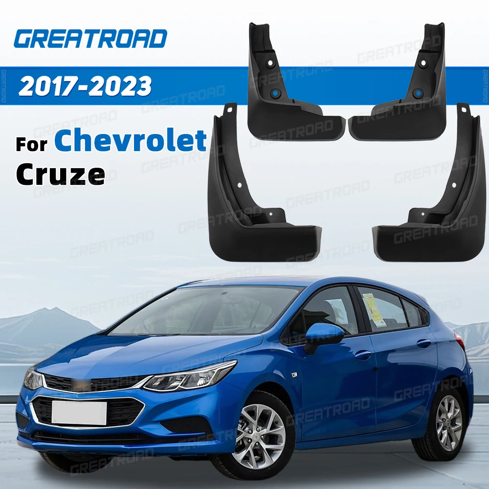 Guardabarros Chevrolet Cruze 2017-2023 protectores salpicaduras