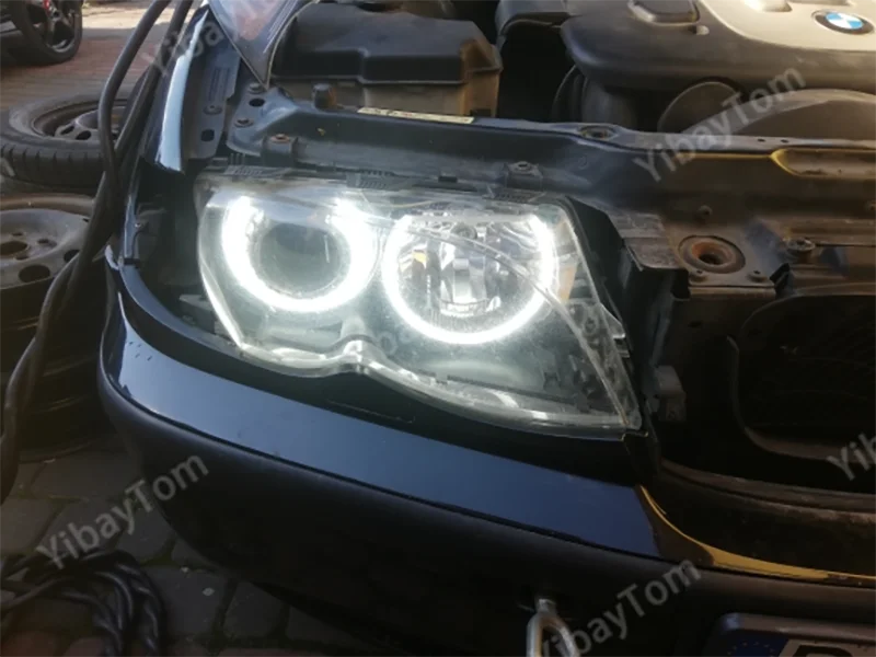 Kit Ojos de Ángel LED SMD Blanco Brillante para BMW E36 E38 E39 E46 - imagen 2