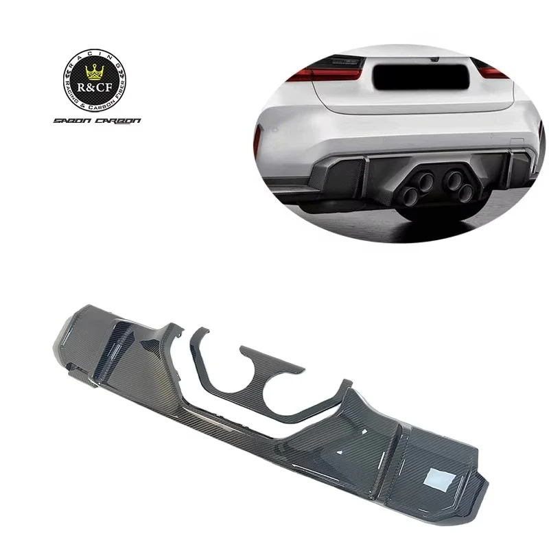 Difusor carbono fibra BMW M3 M4 G80 G82 – Alerón trasero