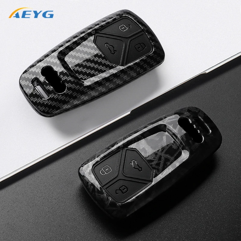 Funda llave Audi ABS fibra de carbono – A4 B9, A5, Q5 y Q7 - imagen 4
