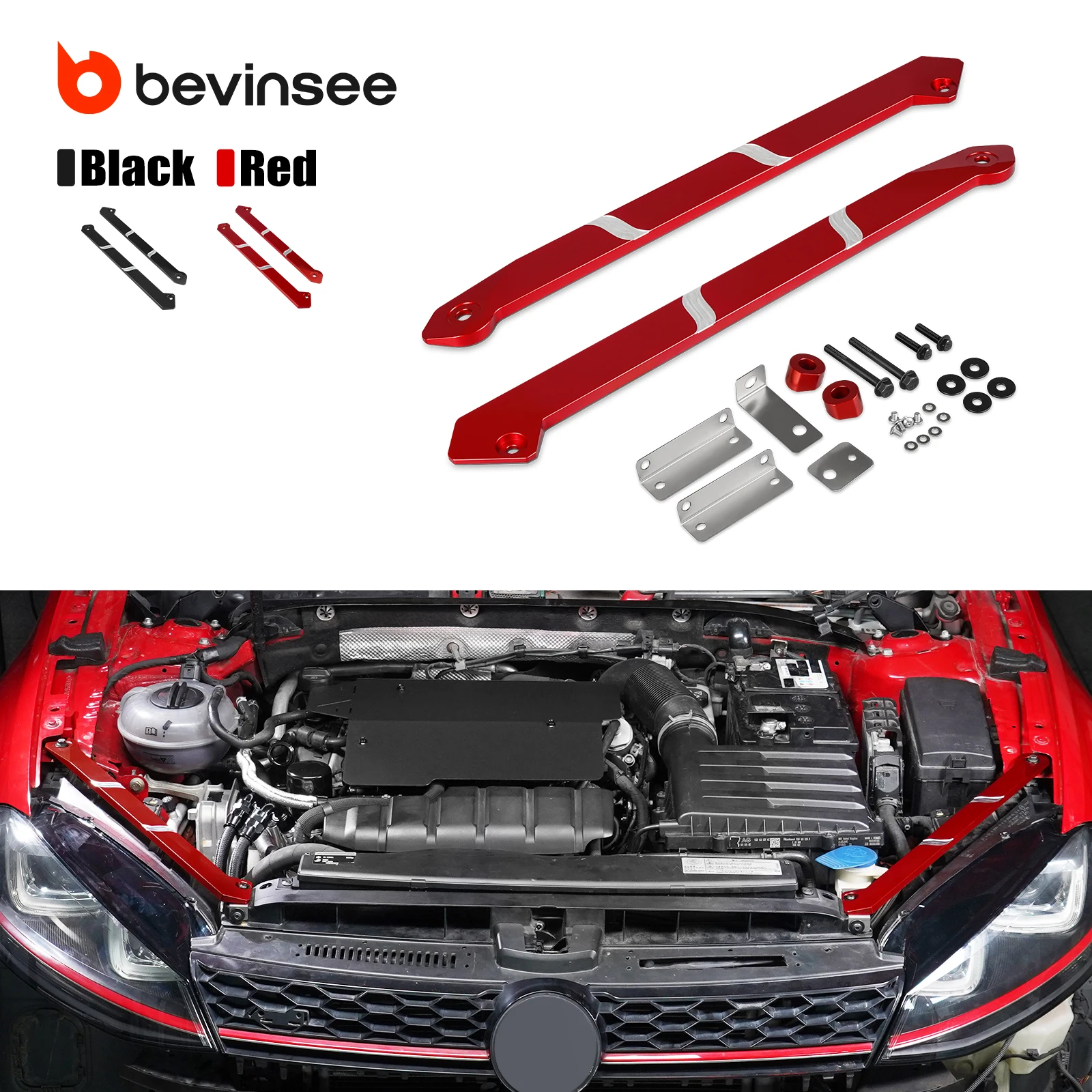 BEVINSEE 5G0805932 soporte faro VW Golf 7/7.5 GTD GTI R