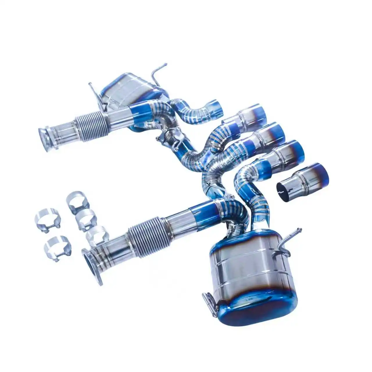 Escape cat-back GFC con válvula azul para Corvette C8 ZR1 5.5L - imagen 3
