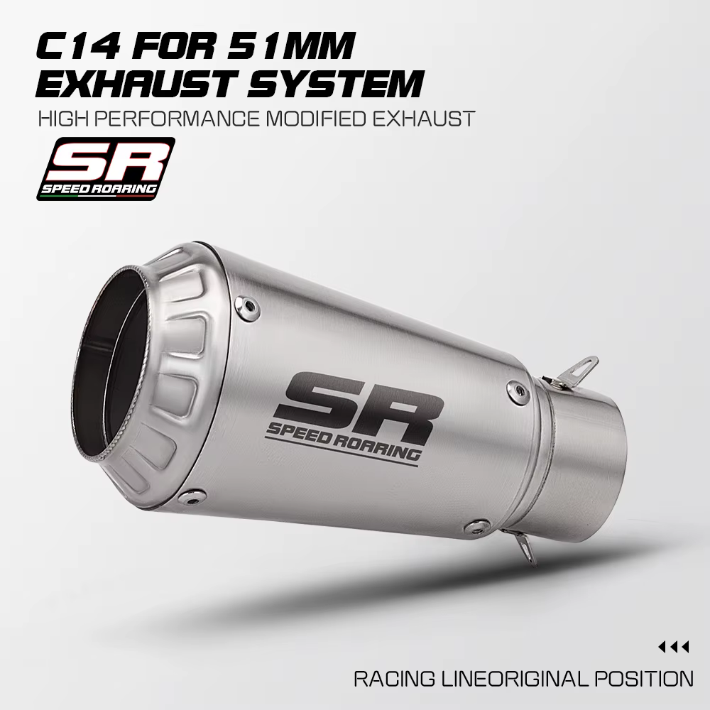 Silenciador de escape de 51 mm para moto R1, R3, R6, MT-03 y Z900