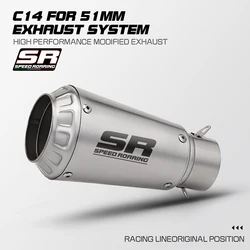Silenciador de escape de 51 mm para moto R1, R3, R6, MT-03 y Z900