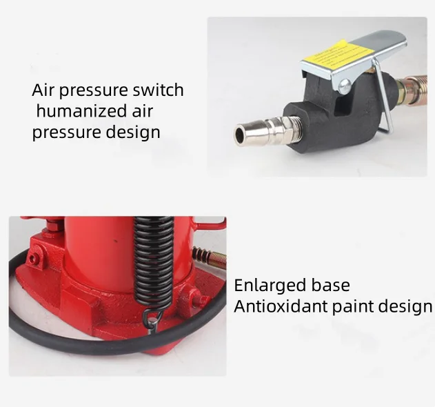 Gato vendedor caliente de la botella pesada del perfil bajo del cric de la botella del aire/hidráulico de 20 toneladas - imagen 5