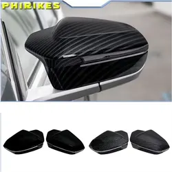 Tapas de espejo BMW i5 G60 fibra de carbono negro brillante