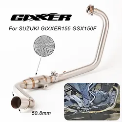 Tubo de enlace delantero de escape para Suzuki Gixxer 155, GSX150F y SF155