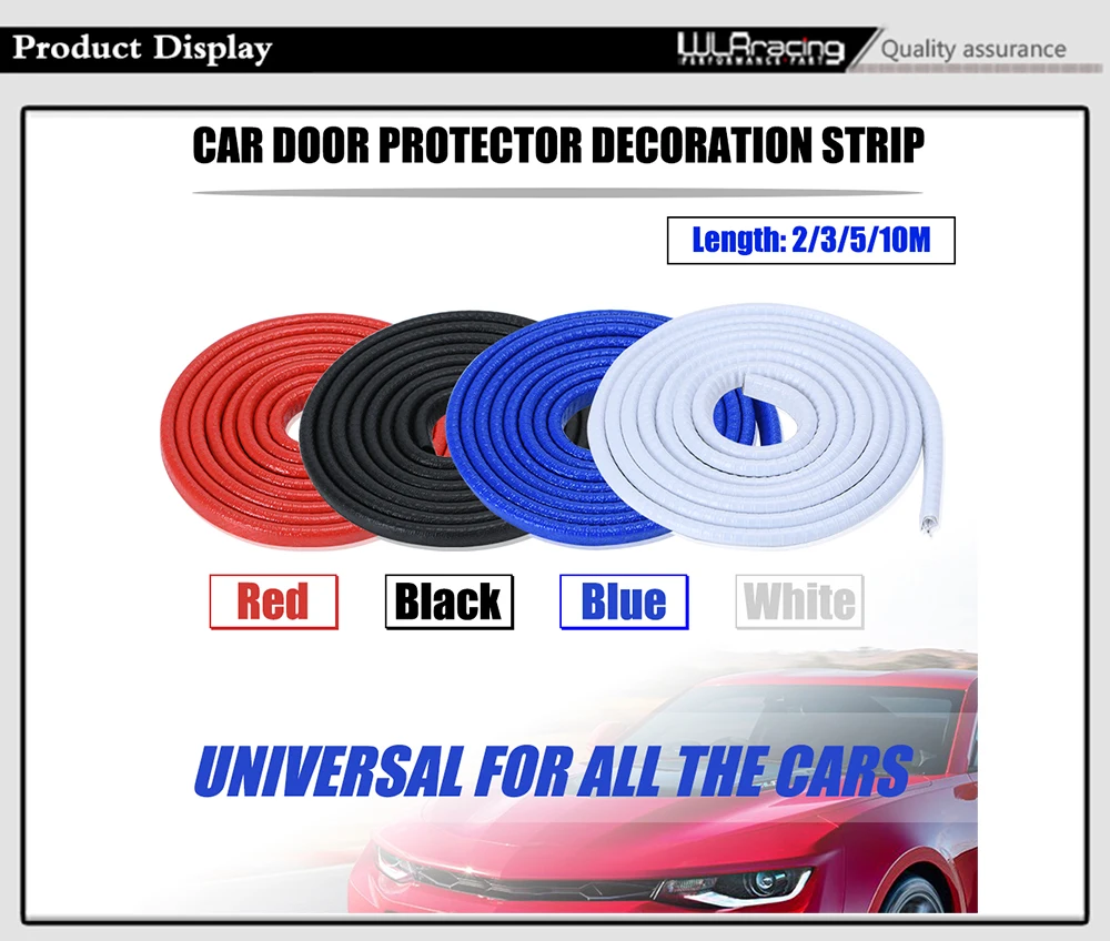 Protectores de borde de puerta de coche instalados