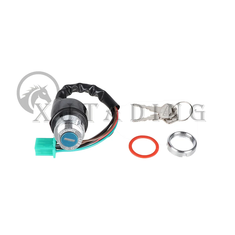 Interruptor llave contacto 6 cables moto custom naked trail - imagen 4
