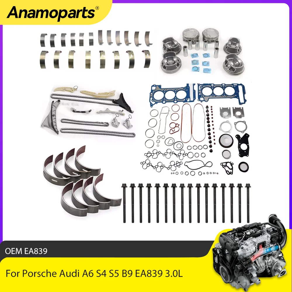 Junta cárter EA839 para Audi A6 S4 S5 B9 Porsche 3.0L