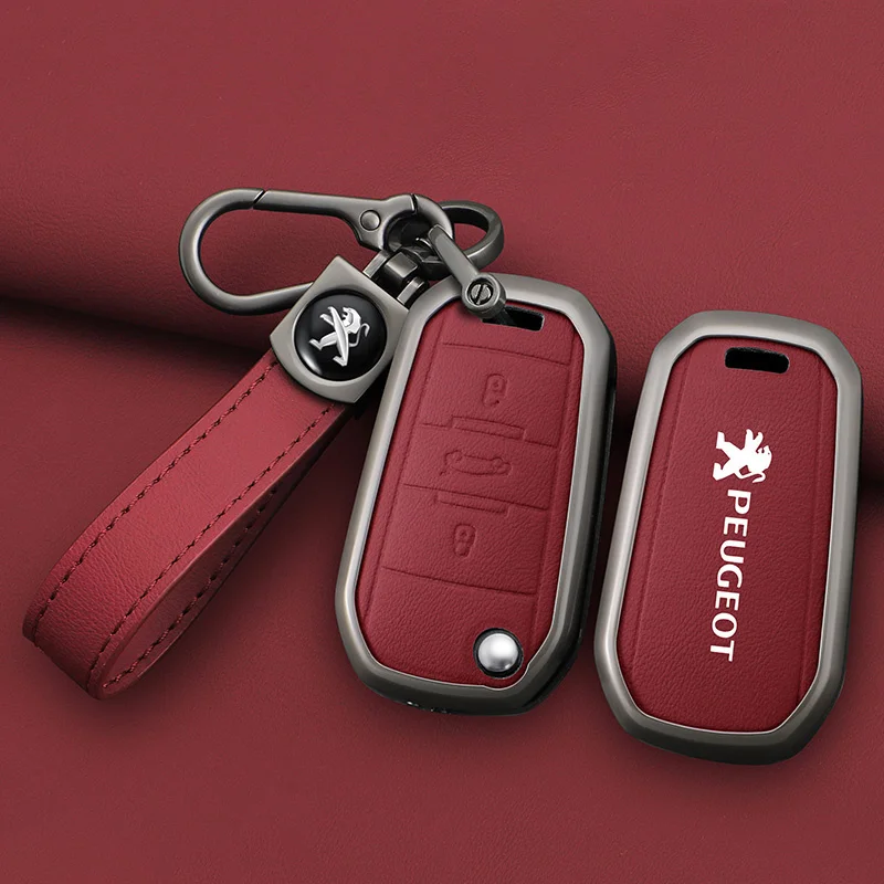 Funda de cuero y zinc para llave Peugeot 208, 308, 408 y 508 - imagen 5
