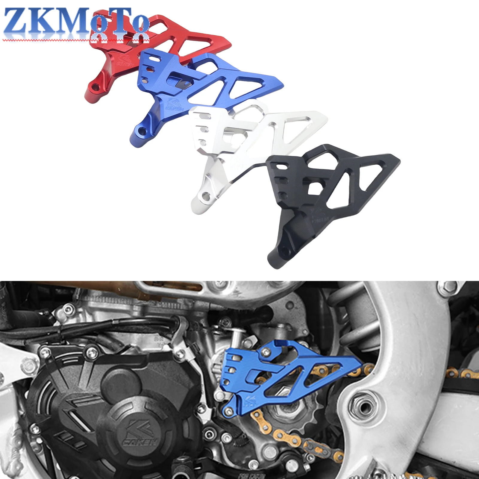 Protector piñón CNC aluminio Yamaha YZ450F WR450F 2023-2024