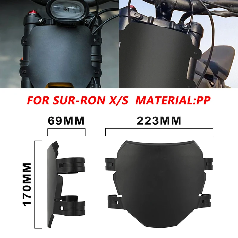 Placas de matrícula delanteras Surron Light Bee S/X, enduro