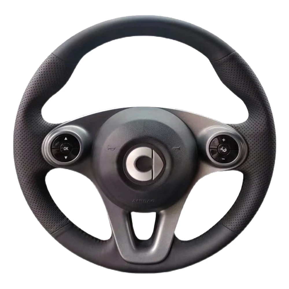 Funda de volante cuero antideslizante - Smart Fortwo Forfour 2015-2017