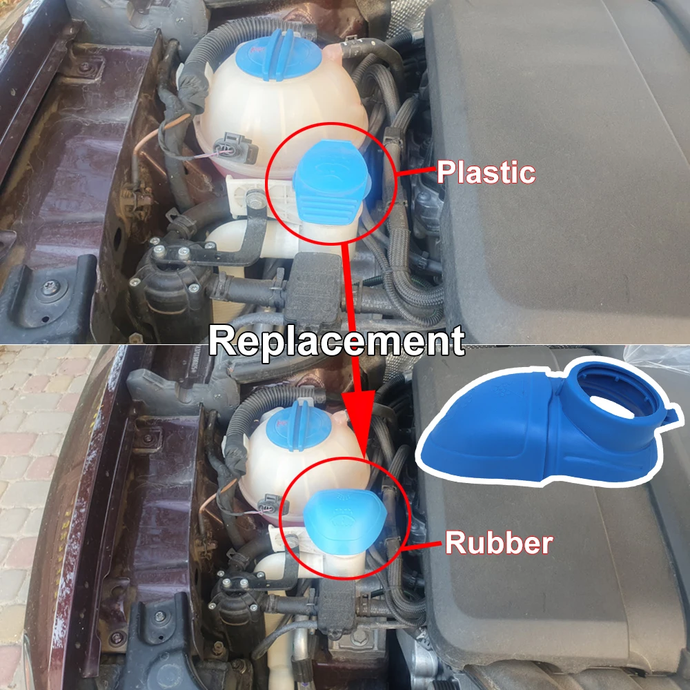 VW Depósito líquido lavaparabrisas Scirocco 2008-2017 con tapa - imagen 5