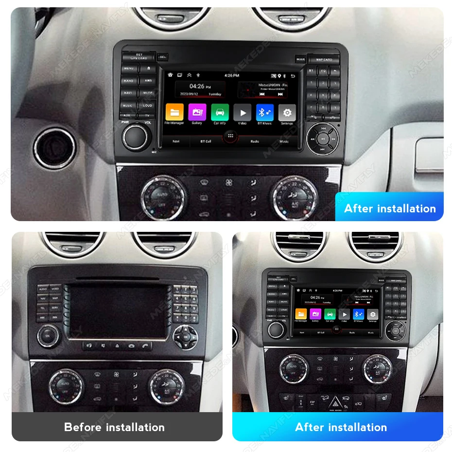 MEKEDE Radio Android CarPlay para Mercedes ML/GL W164 X164 - imagen 2