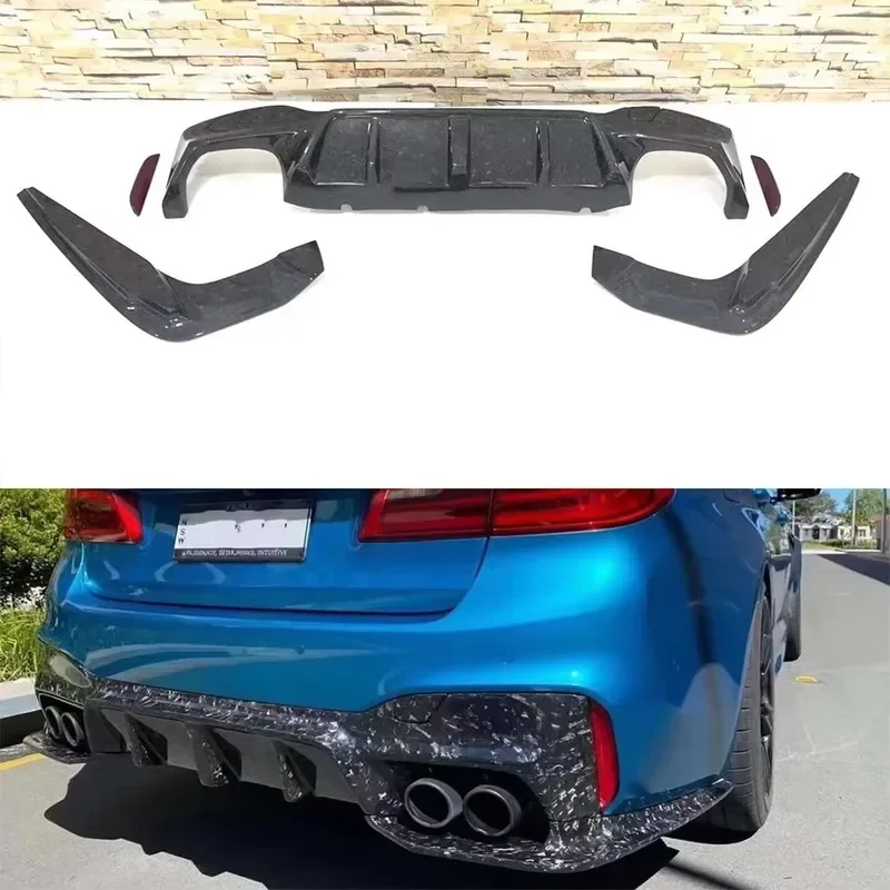 Kit labio trasero fibra de carbono deportivo para BMW M5 F90 G30 G38 - imagen 2