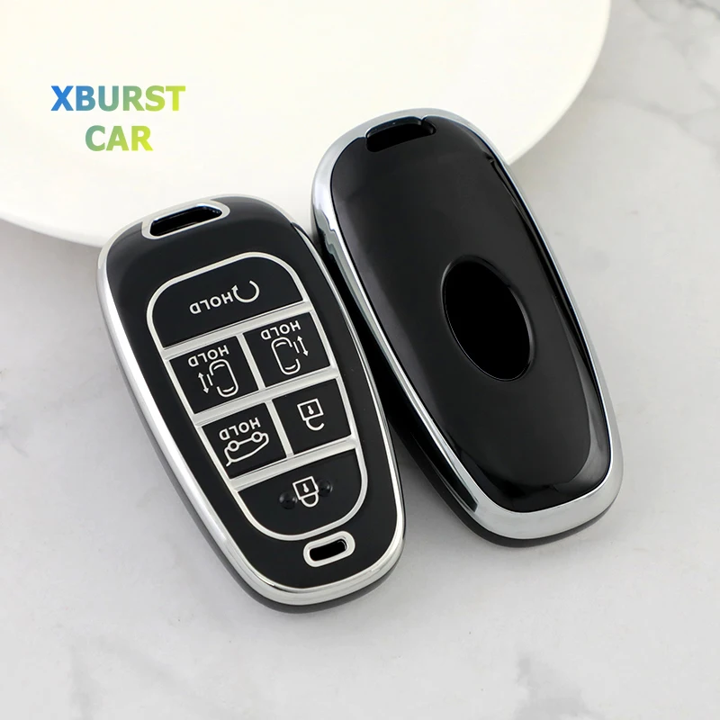 Funda TPU para llave Hyundai, carcasa mando Sonata/Santa Fe