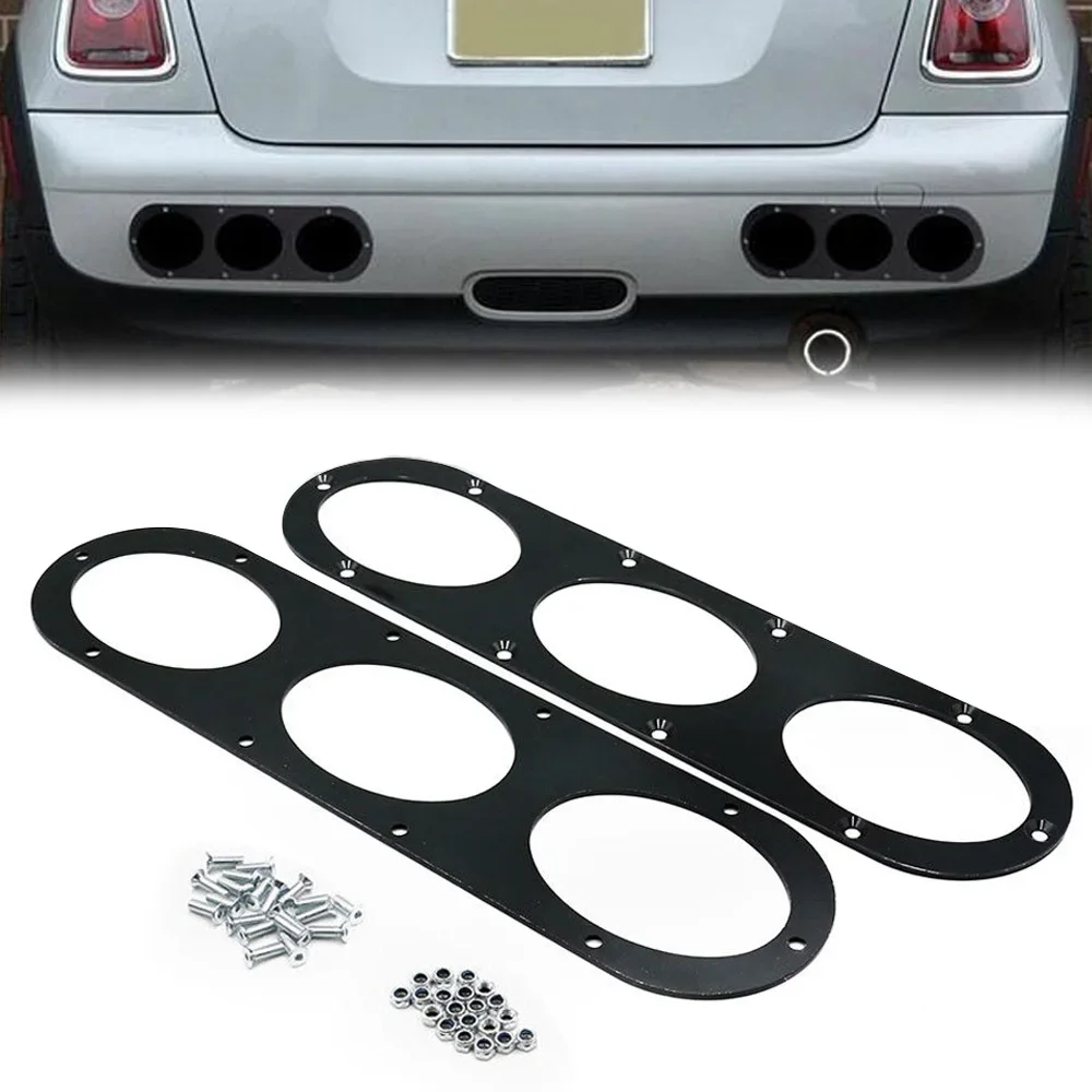 Kit difusor splitter trasero – parachoques universal negro - imagen 2