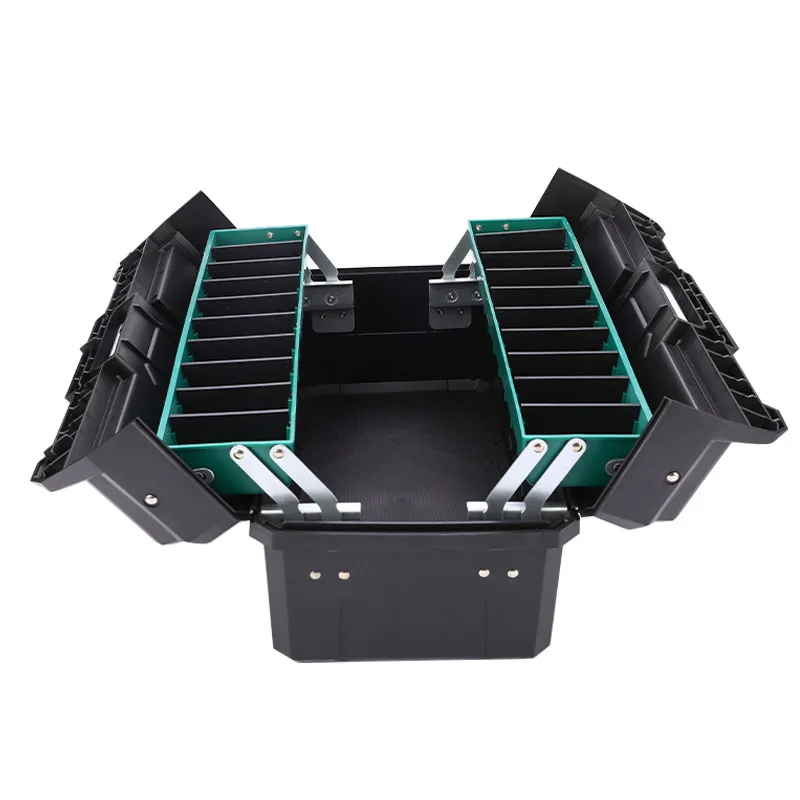 Caja abierta y organizada