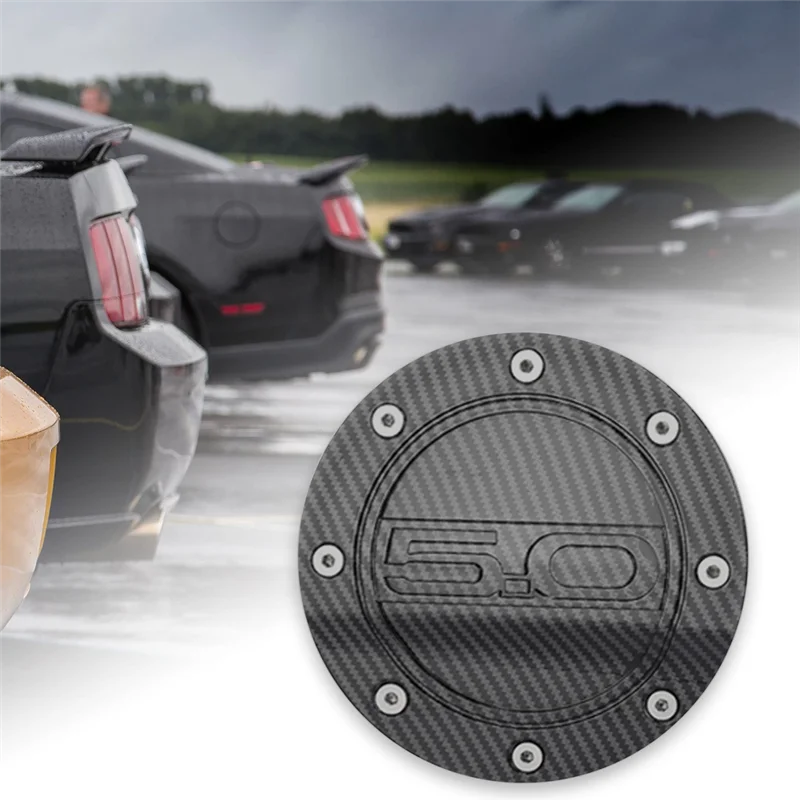 Tapa de combustible de fibra de carbono para Ford Mustang 2015-2020 - imagen 2