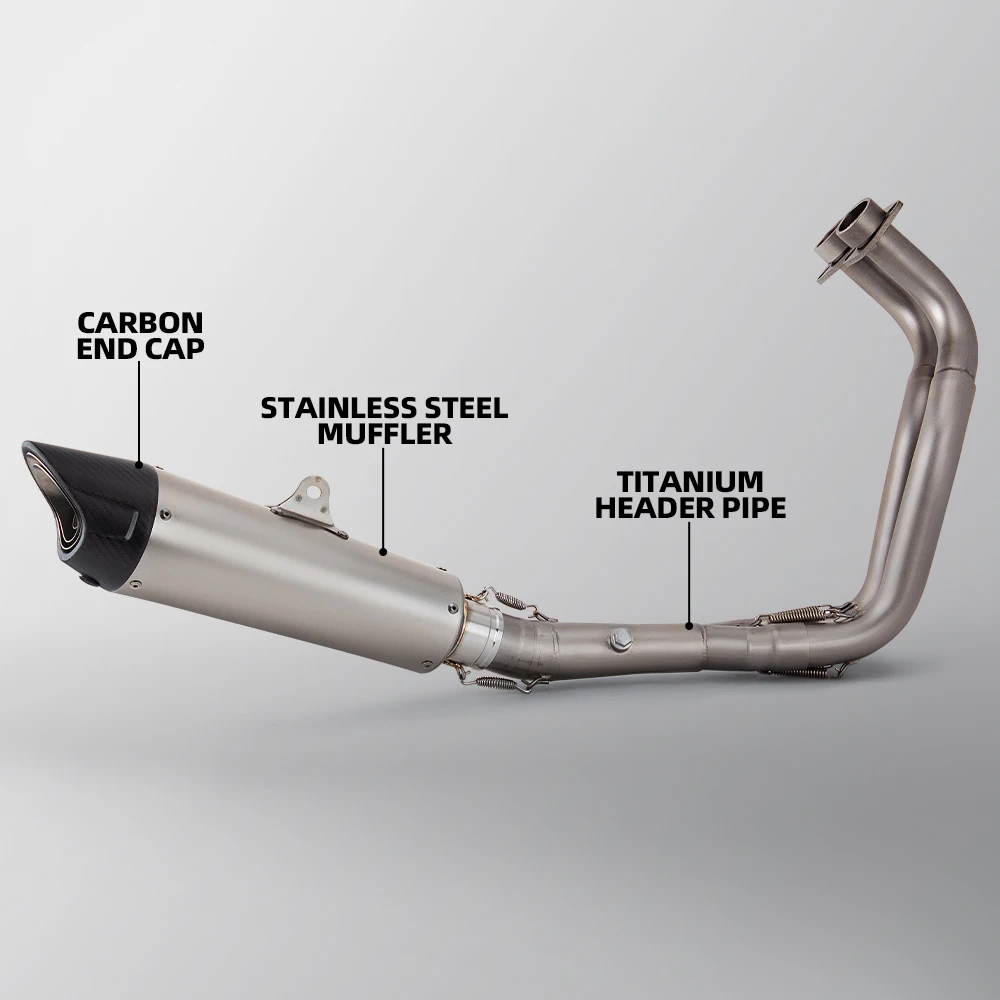 Para Yamaha R7 2021-2025 MT07 FZ07 XSR700 2014-2024 sistema completo de Escape de motocicleta modificar colector de titanio Escape ZAR silenciador - imagen 4