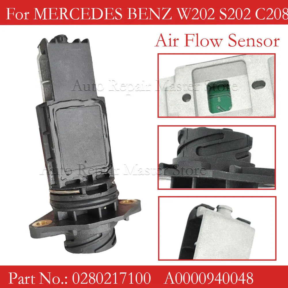 0280217100 0000940048 SENSOR de flujo de aire masivo MAF para MERCEDES BENZ S124 S202 S210 C208 C124 A208 W124 W202 W210 para SSANGYONG - imagen 2