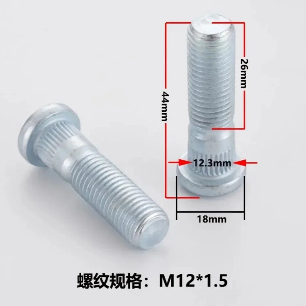 Pernos estriados cubo rueda M12x1,5 – Honda Civic, Accord, Fit - imagen 2