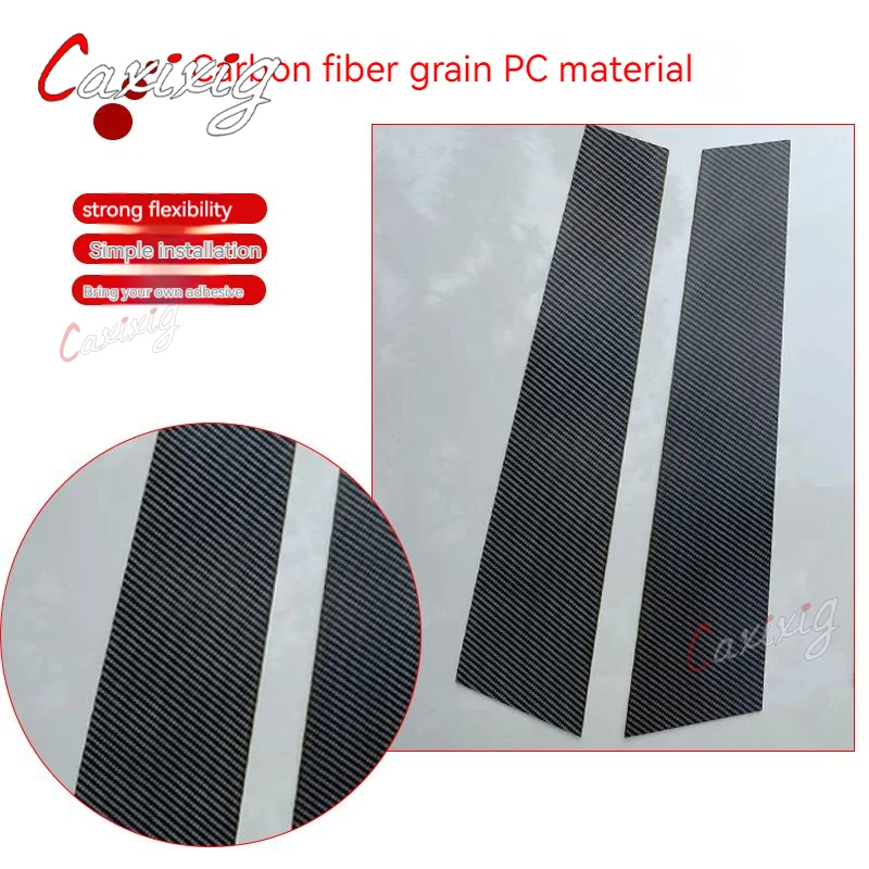 6Pcs Car Door Window Pillar Posts Trim Molding Cover for BMW 1 Series E81/E82/E87/E88 Hatchback 2004-2012 Stickers Accessories - imagen 4