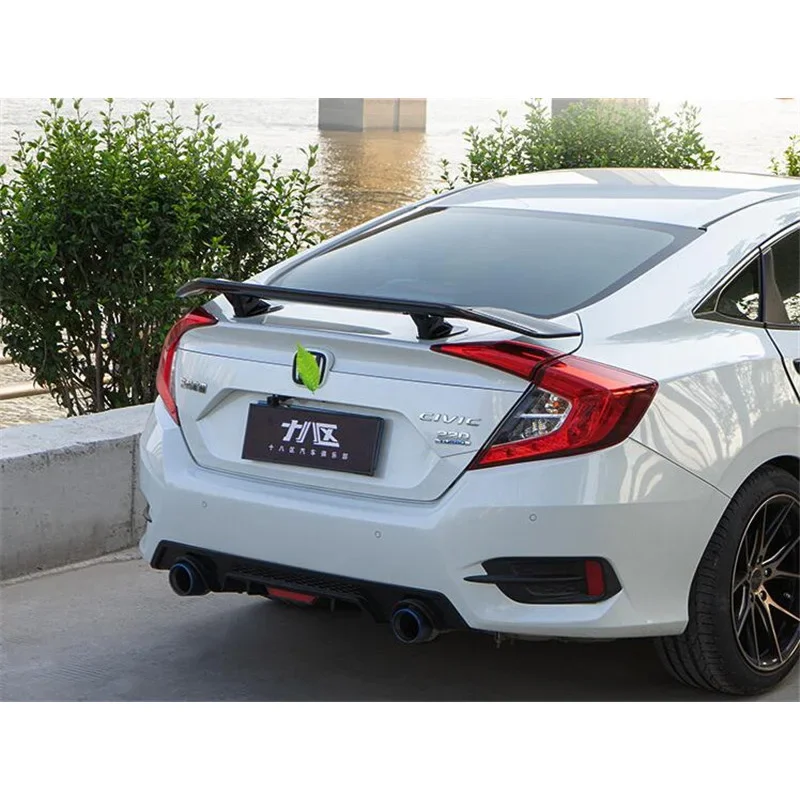 Alerón trasero de maletero efecto carbono para Honda Civic Sedán - imagen 3