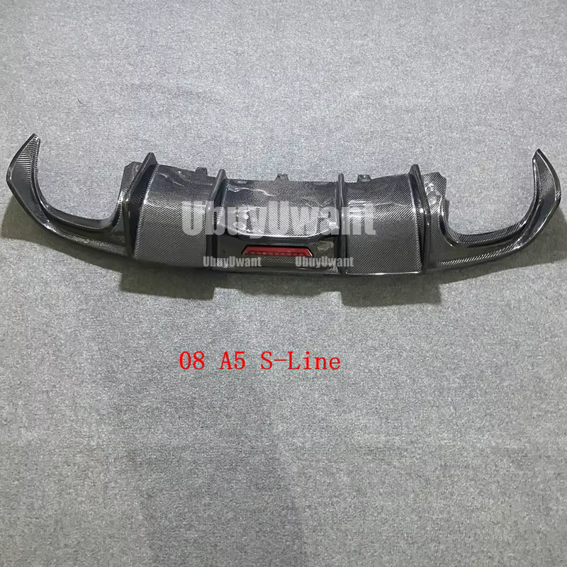 Difusor trasero de fibra de carbono para Audi A5 S line y S5 Coupé