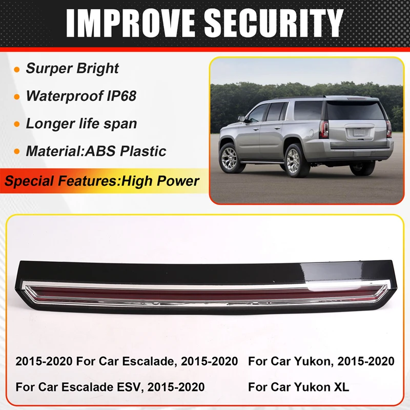 923-117 Tercera conjunto de luz de freno para modelos Cadillac Select 15-20 Escalade GMC - imagen 2