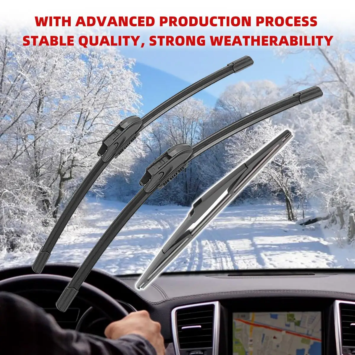 1/2/3/4/6 Uds limpiaparabrisas de coche para Mazda CX-7 CX7 2007-2013 limpiaparabrisas delanteros y traseros cepillos accesorios de automóvil 2008 2009 2010 2011 2012 - imagen 5