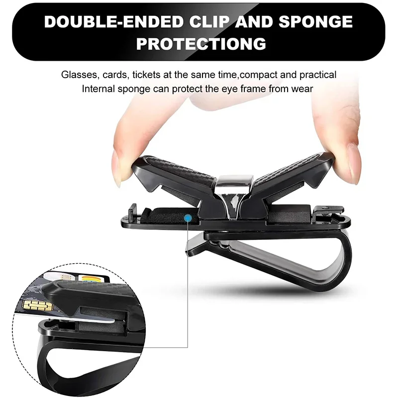 Soporte para gafas de sol de coche con clip para tarjeta - imagen 3