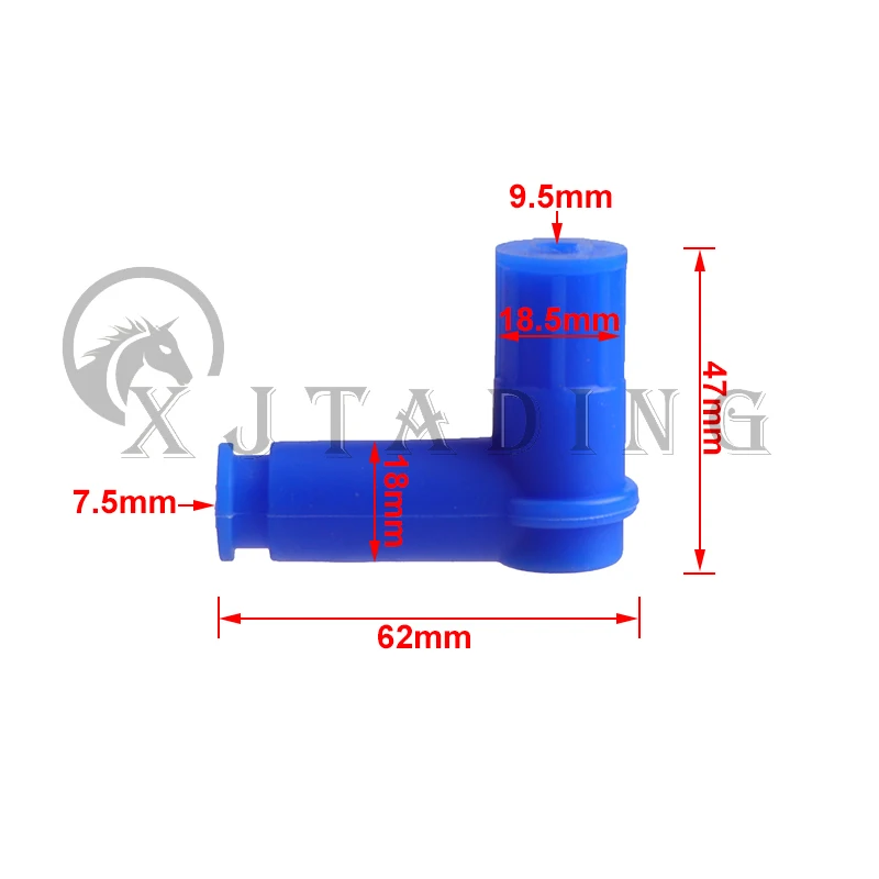Tapa de bujía impermeable de silicona, diseño compacto