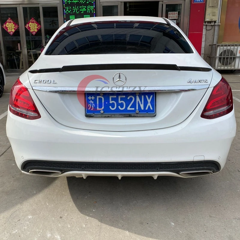 Spoiler W205 para Mercedes Clase C 2015-2021 ABS imprimación - imagen 3