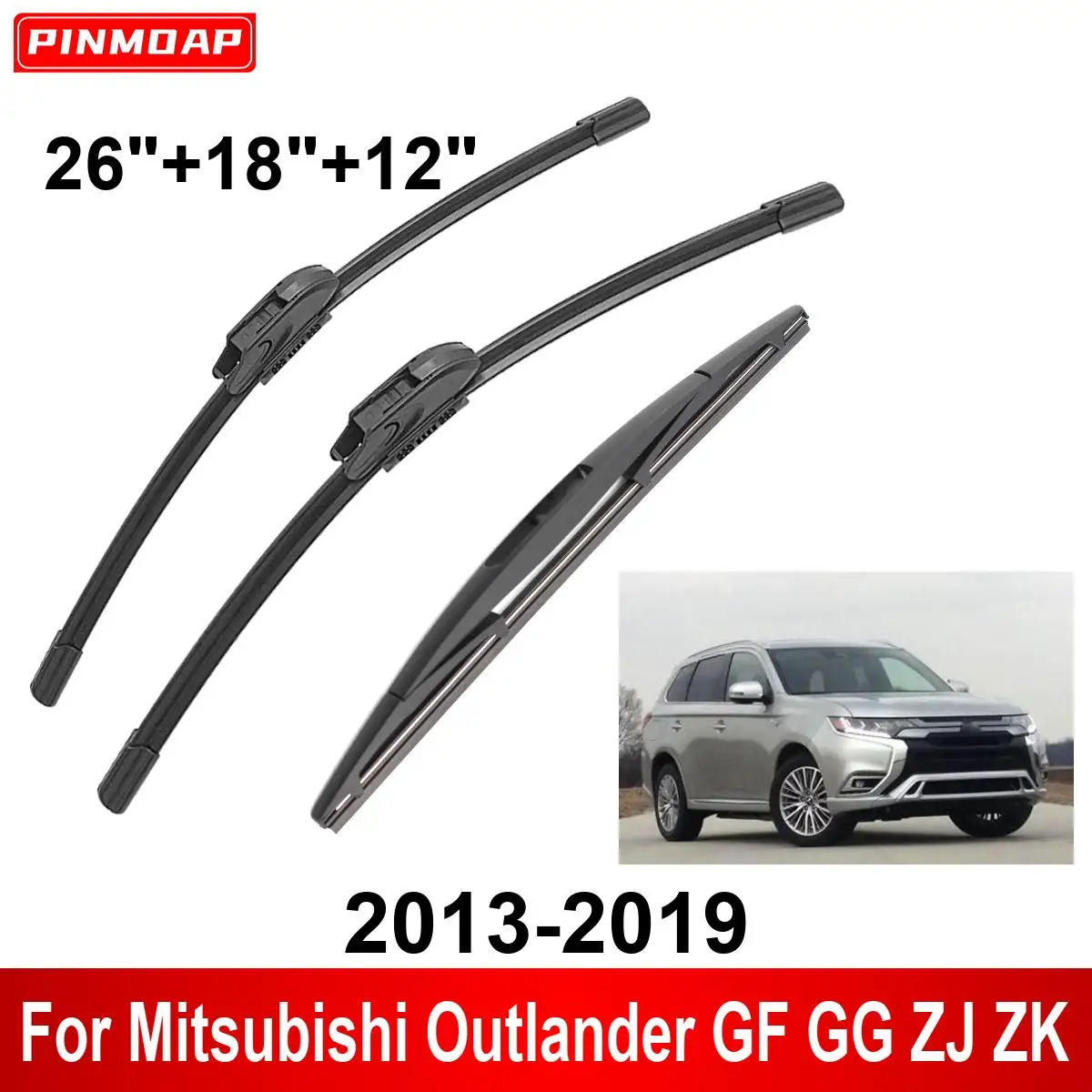 Escobillas limpiaparabrisas delanteras Mitsubishi Outlander 2013-2019