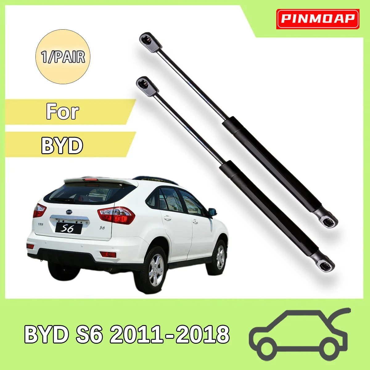 OE S66309110 resorte de gas maletero trasero BYD S6 2011-2018