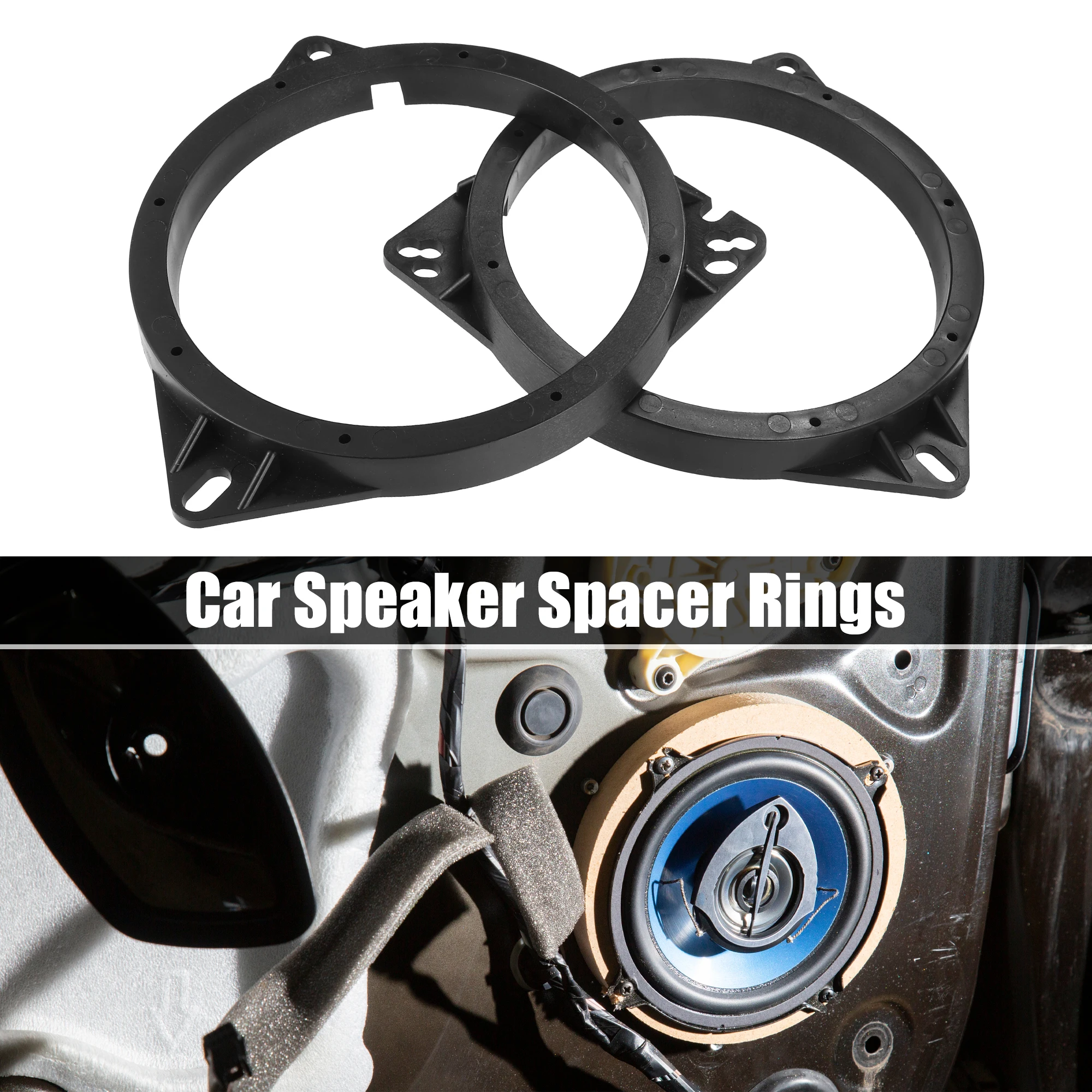 X Autohaux 6,5 "anillo espaciador adaptador de altavoz de coche con combinación de cables para Toyota RAV4 F/R 2001-2015 para Toyota Avalon R 05-11 - imagen 2