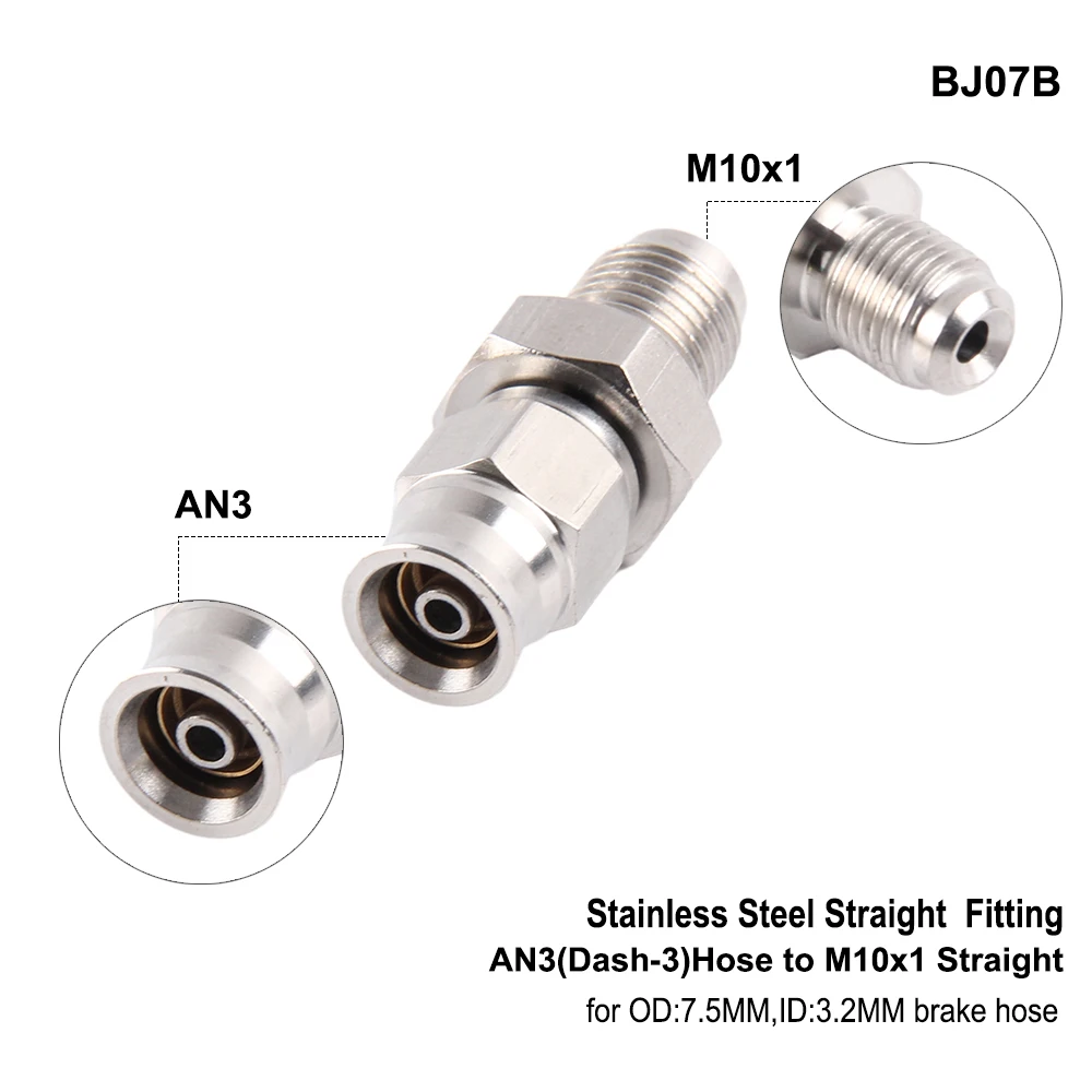 Montaje de acero inoxidable para sistema hidráulico de motocicleta