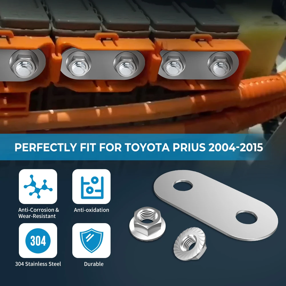 Barras de batería híbrida y tuercas acero inox – Toyota Prius - imagen 5