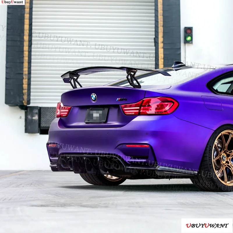 Alerón trasero BMW estilo GTS-V de ABS negro brillante - imagen 4