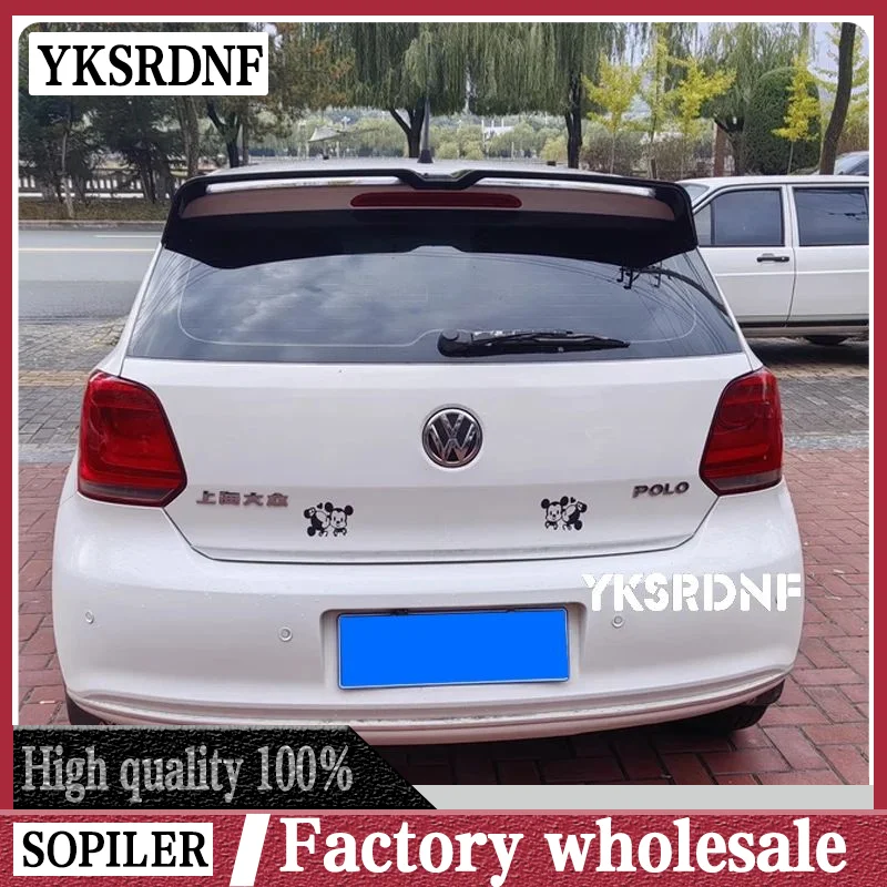 Alerón de techo estilo Oettinger para Volkswagen Polo MK5 6R 6C 2011-2018, alerón trasero de ABS de alta calidad, caja trasera de techo decorada