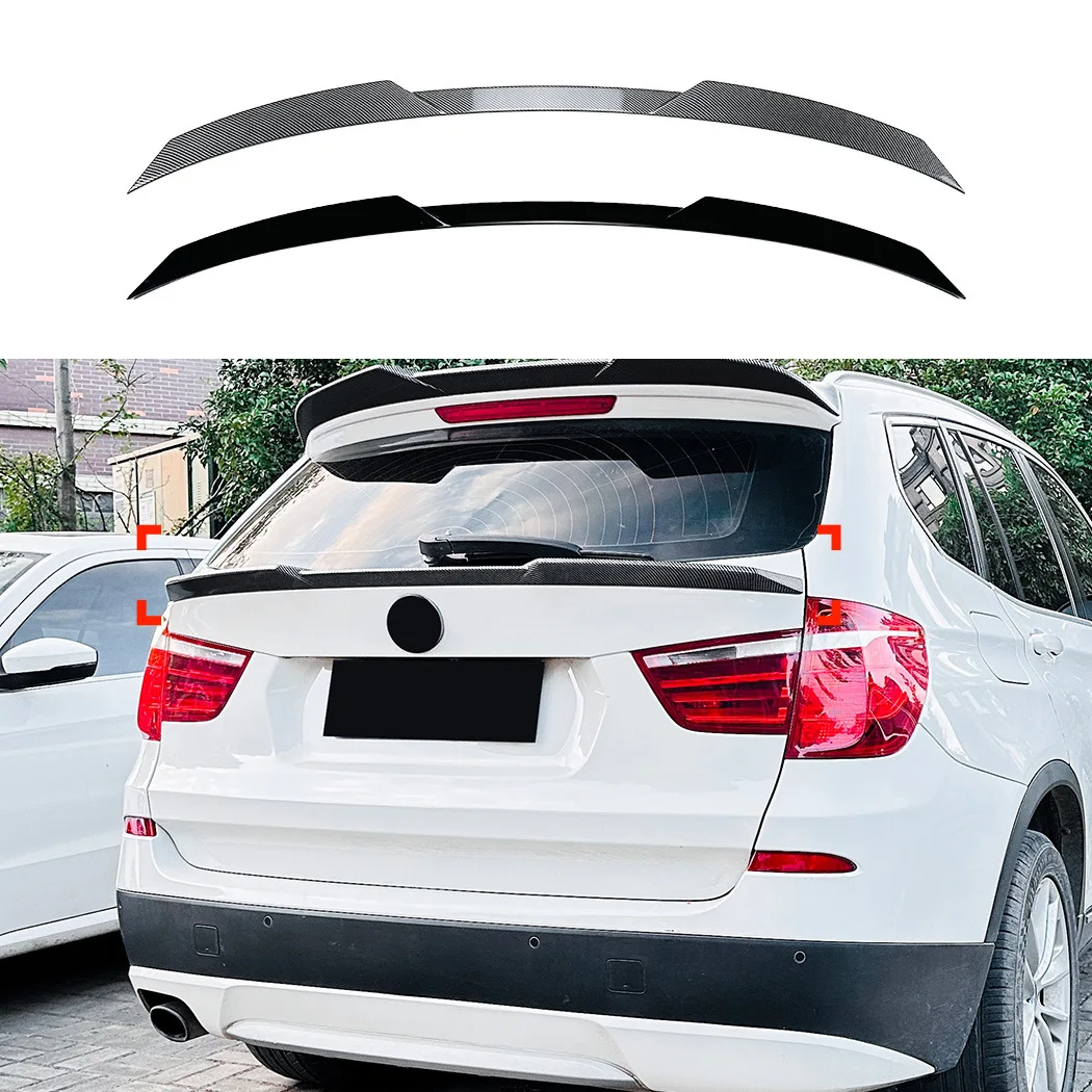 Alerón trasero negro con apariencia de carbono para BMW X3 F25
