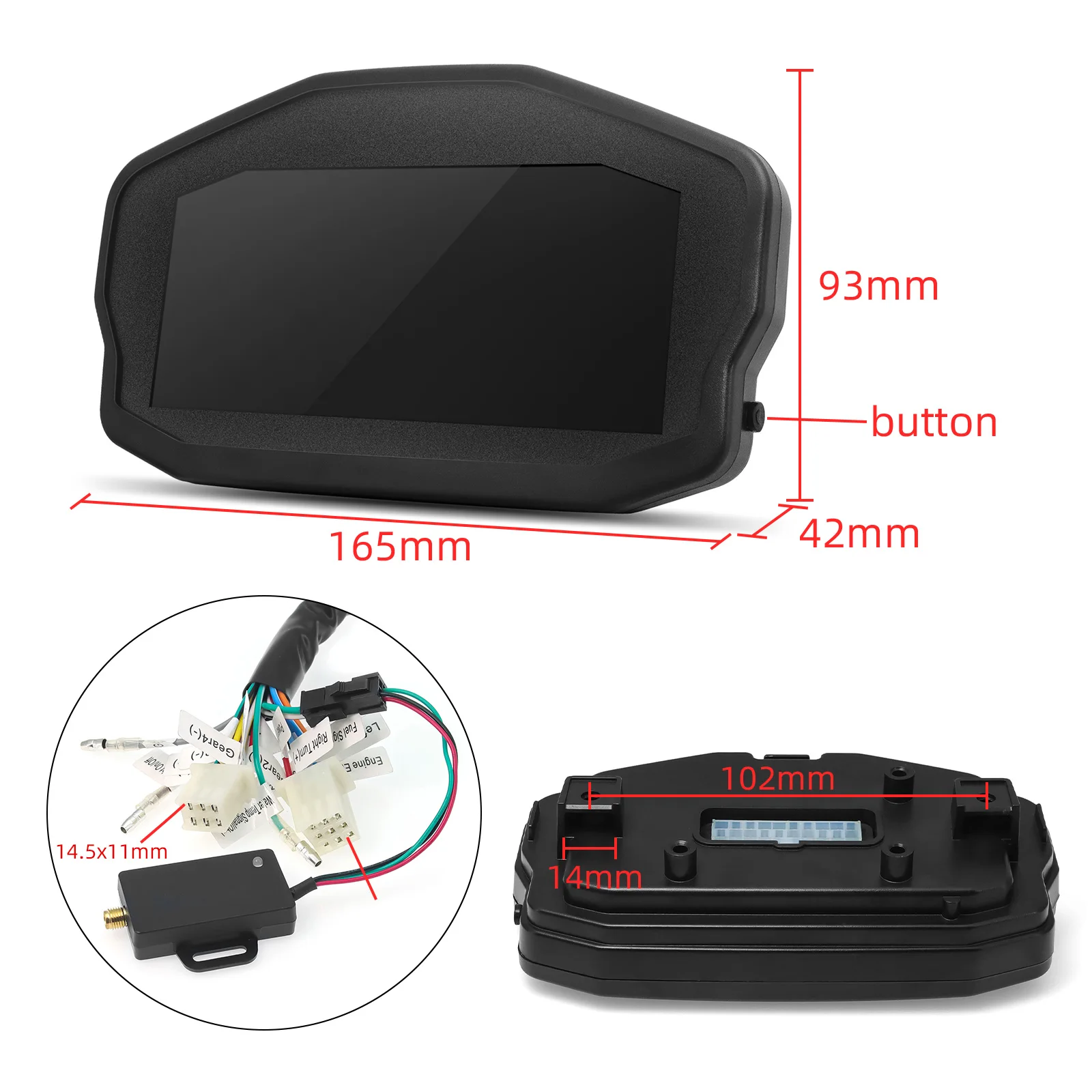 Velocímetro digital GPS universal LED para coche y moto - imagen 5