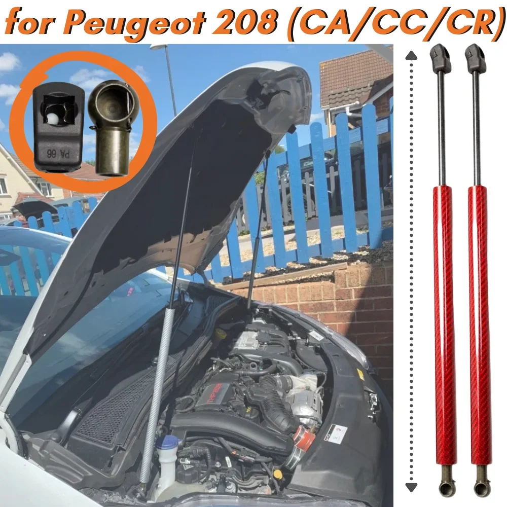 Amortiguadores de capó para Peugeot 208 I (2012-2019)