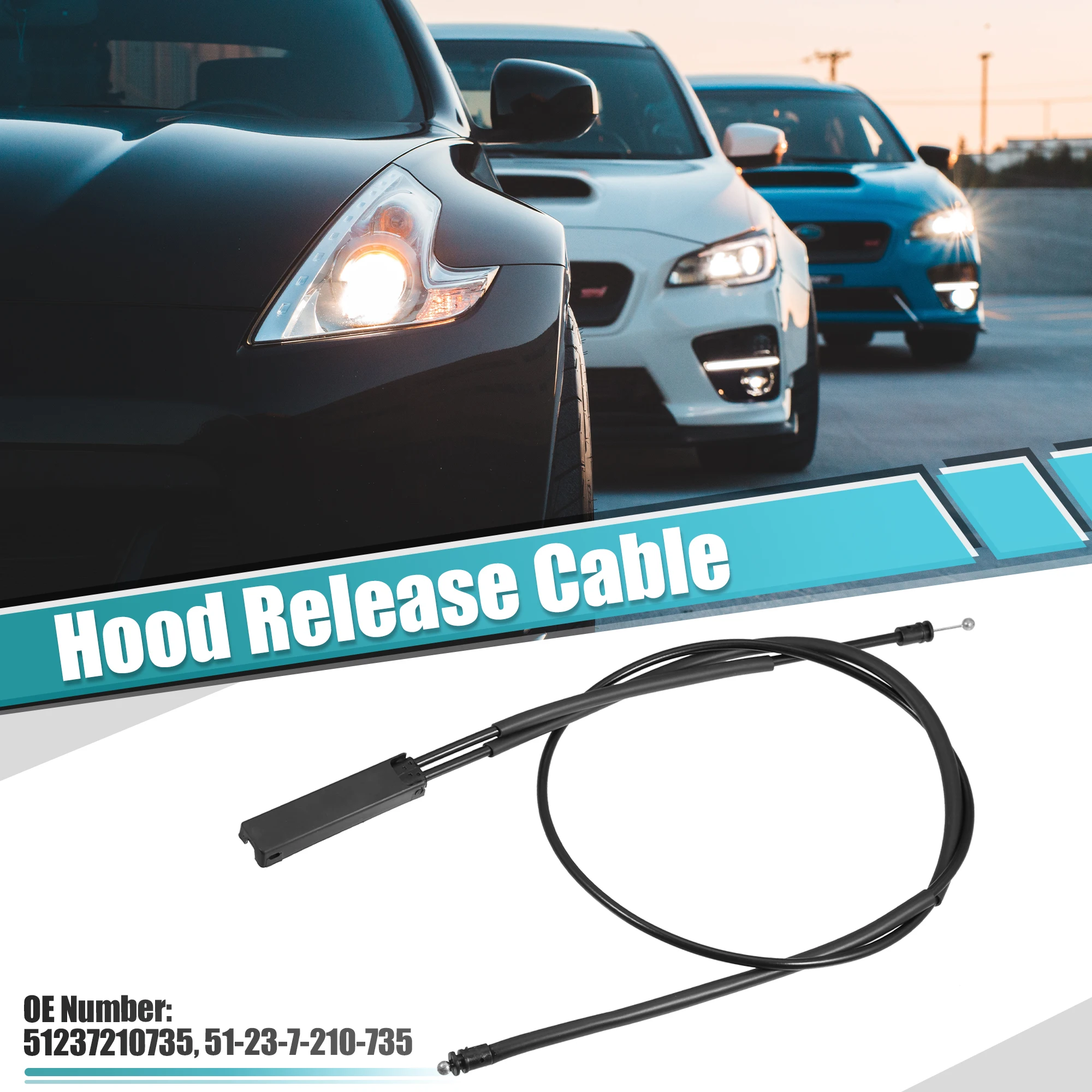 UXCELL 51237210735 Cable de liberación del capó para BMW X3 X4