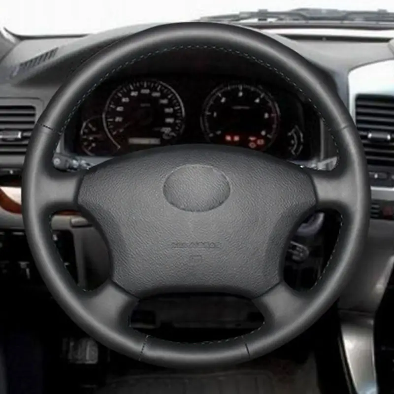 Cubierta de volante de cuero para Toyota Land Cruiser y Lexus GX470
